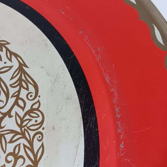 Rooster Serving Platter Tray Round Large 19" Inch Farmhouse Kitchen Decor Vtg - Picture 9 of 9